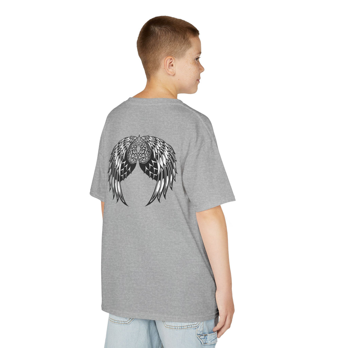 Kids Celtic Heart with Angel Wings Tee