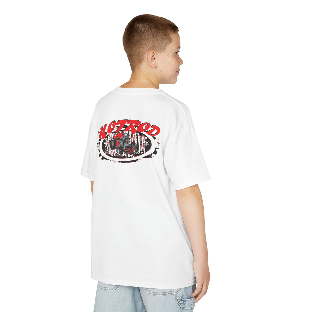 Kids Retro Hotrod Graphic Tee for Young Motorheads