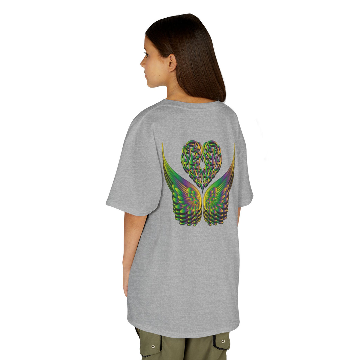 Kids Ethereal Heart and Wings Tee Perfect for Nature Lovers