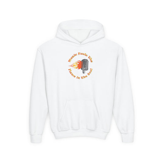Youth Music-Themed Hoodie - 'Music Fuels The Flame in The Soul'