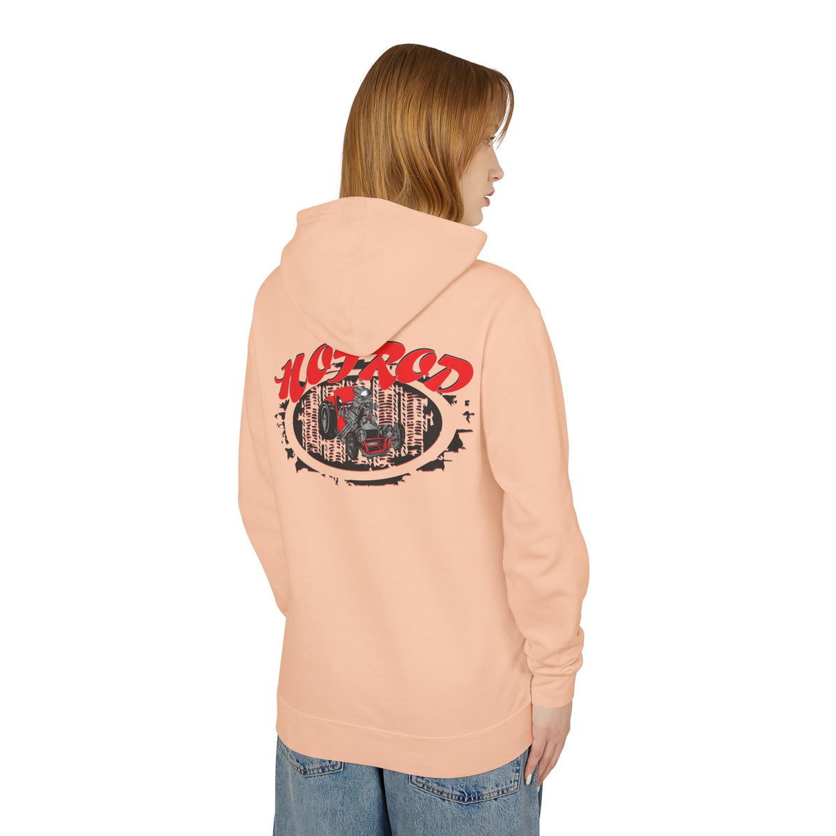 Retro Hotrod Hoodie for Classic Car Enthusiasts - Light Blend Sweatshirt