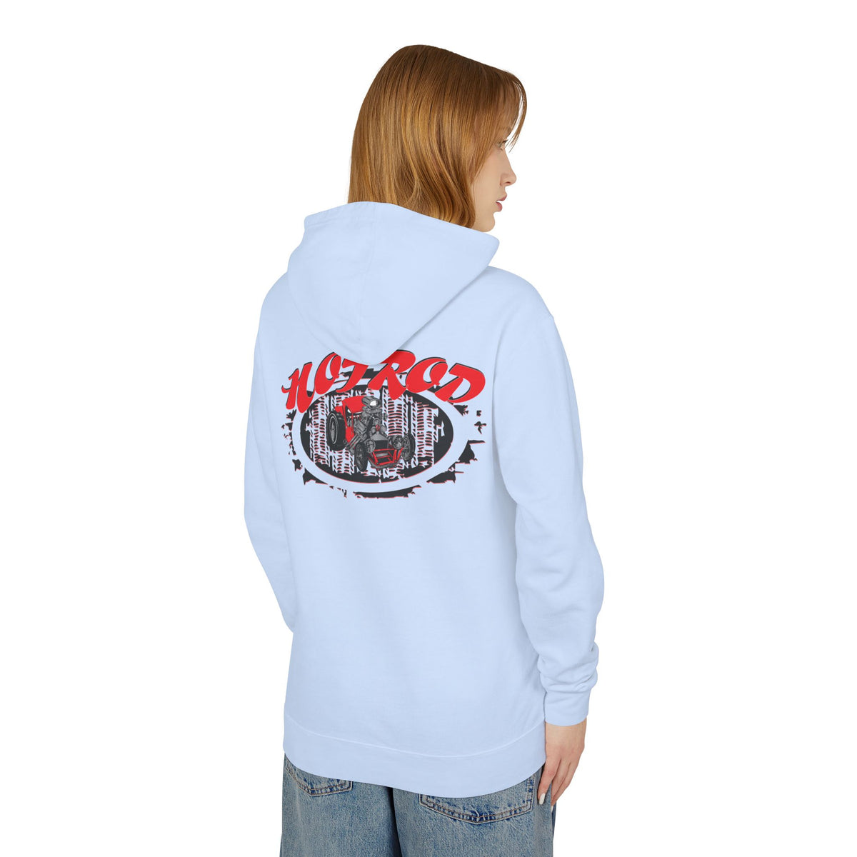 Retro Hotrod Hoodie for Classic Car Enthusiasts - Light Blend Sweatshirt