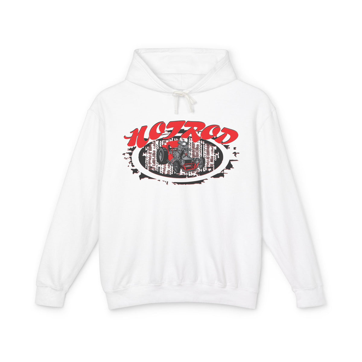 Retro Hotrod Hoodie for Classic Car Enthusiasts - Light Blend Sweatshirt