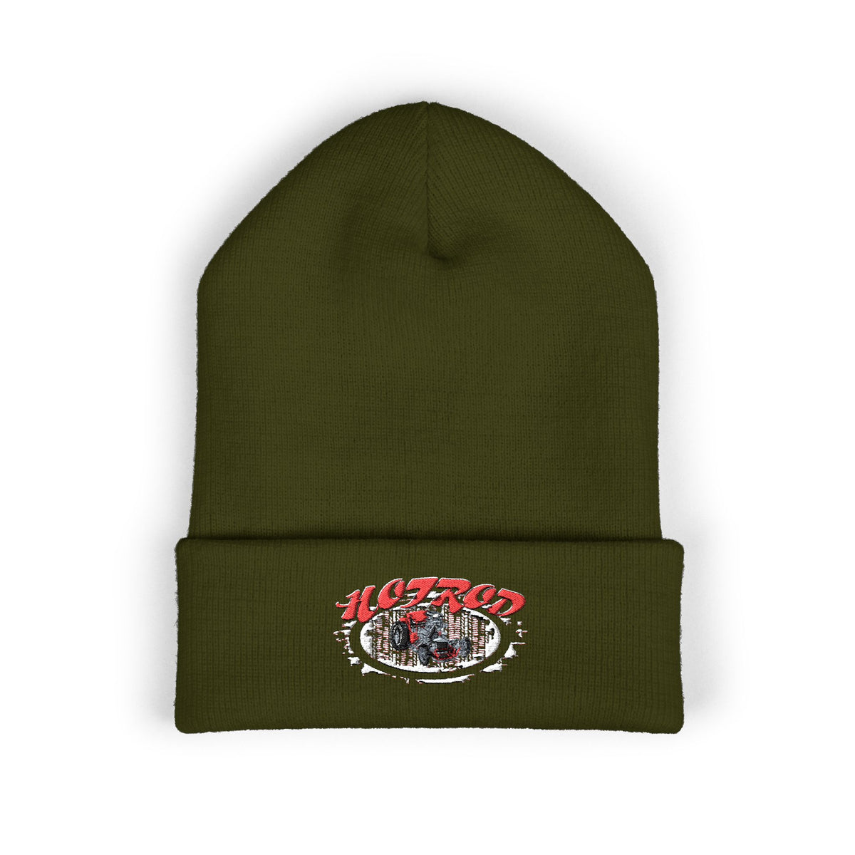 Retro Hotrod Graphic "Embroidered" Beanie