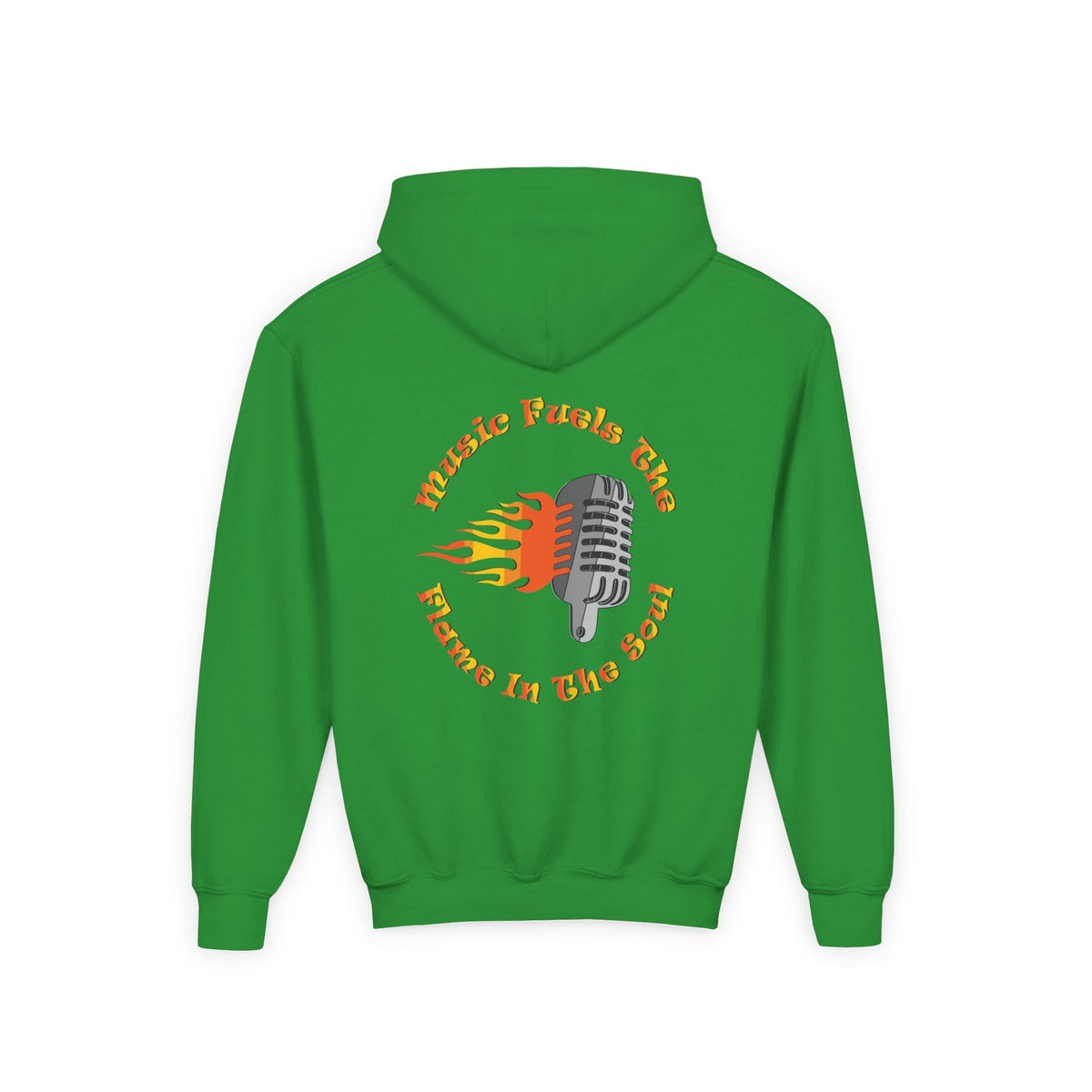 Youth Music-Themed Hoodie - 'Music Fuels The Flame in The Soul'