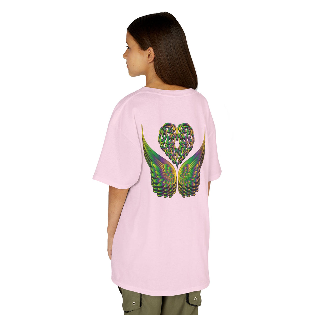 Kids Ethereal Heart and Wings Tee Perfect for Nature Lovers