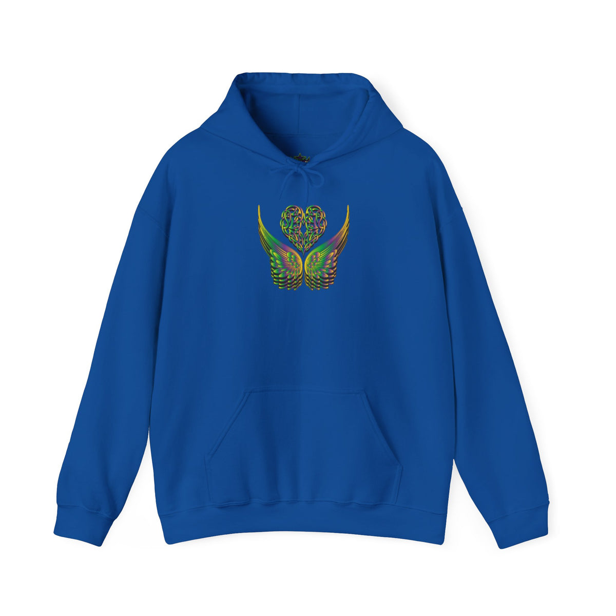 Ethereal Heart and Wings Hoodie for Nature Lovers - Heavy Blend™