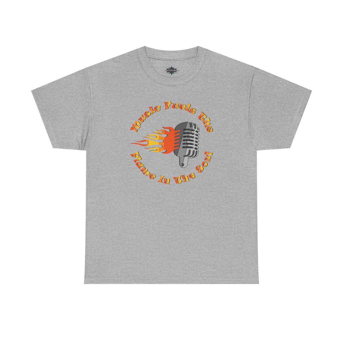 Music Fuels the Flame Graphic Tee - Perfect for Music Lovers and Concert Goers