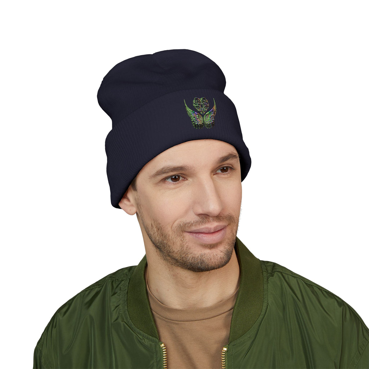 Ethereal Heart and Wings Beanie
