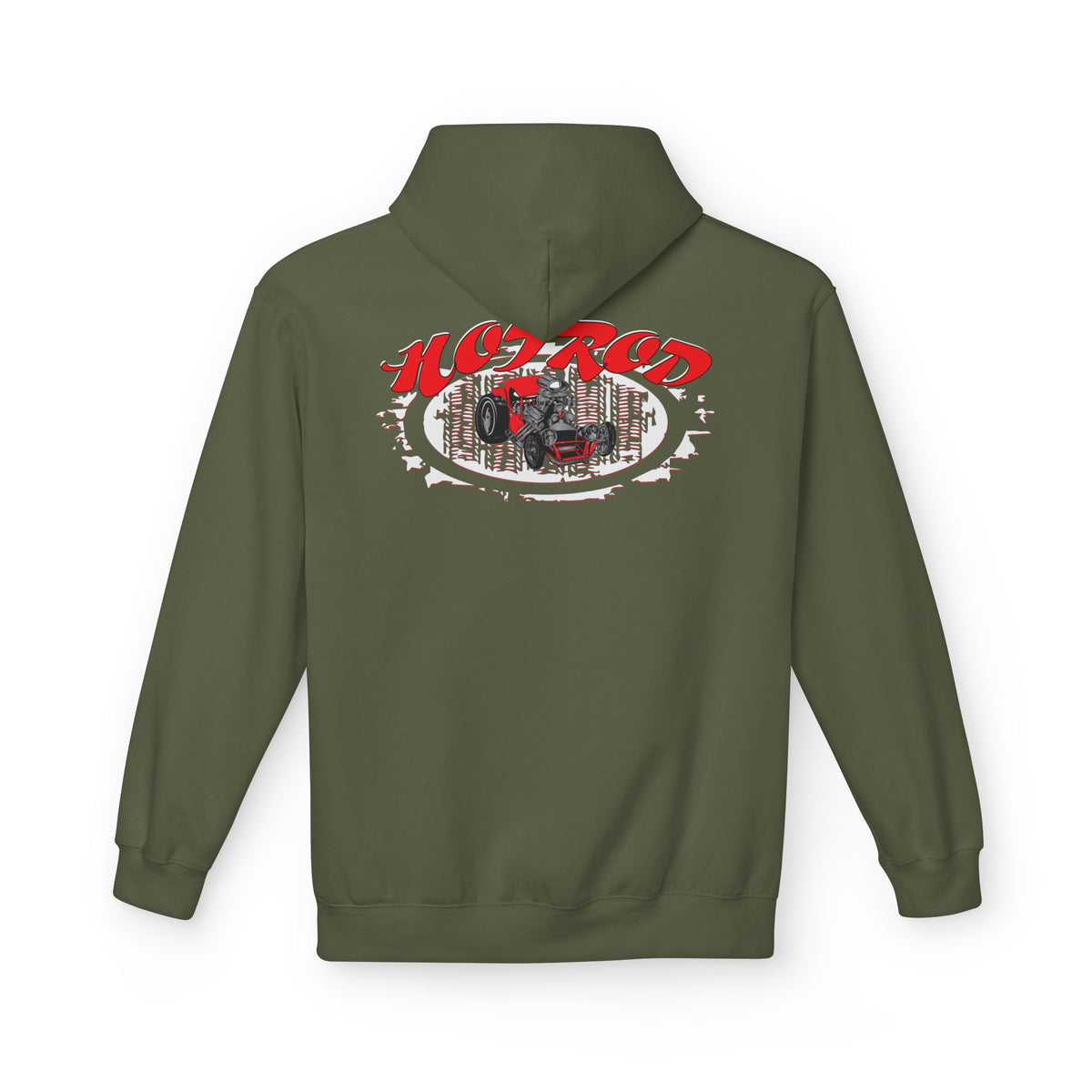 Retro Hotrod Graphic Hooded Sweatshirt