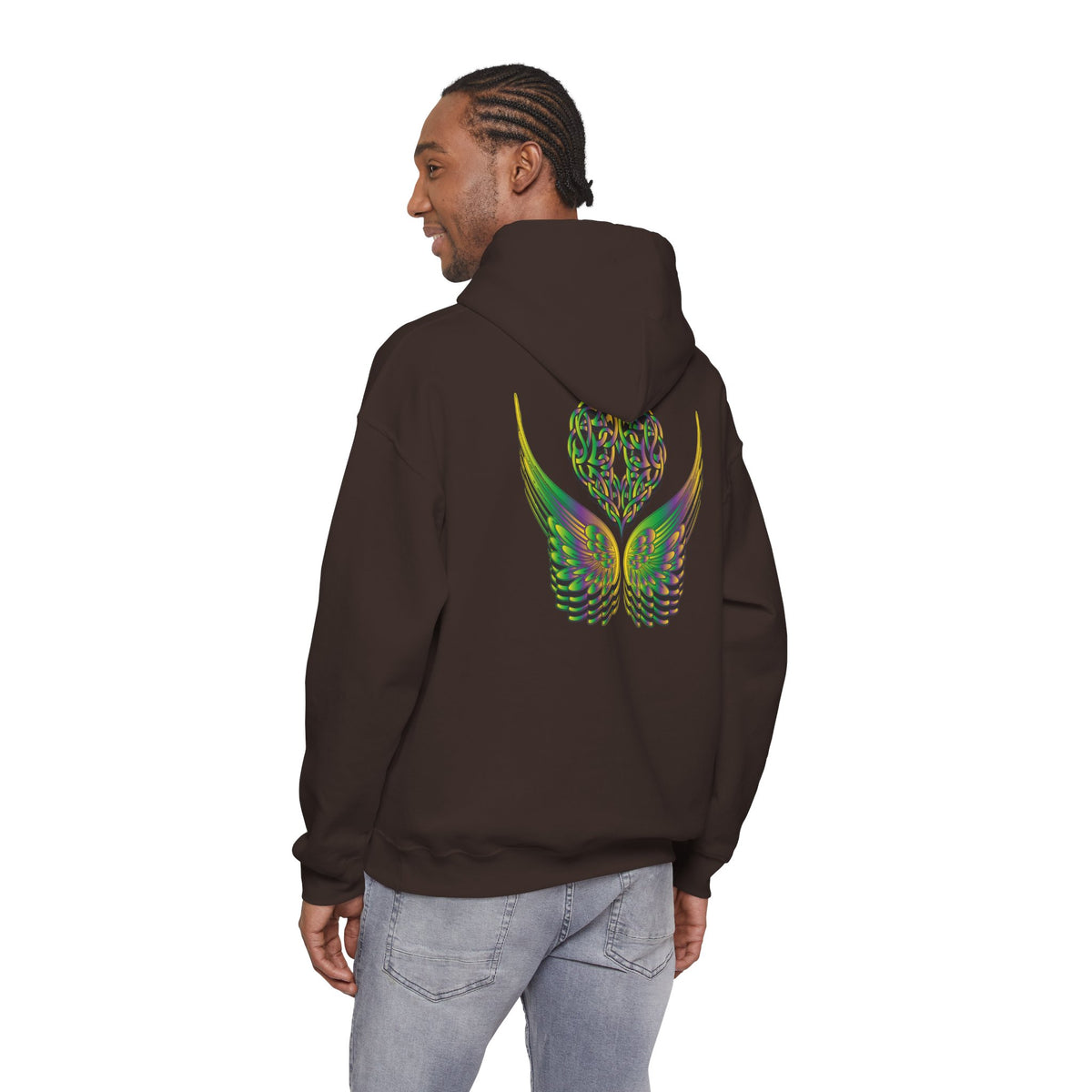 Ethereal Heart and Wings Hoodie - Heavy Blend™