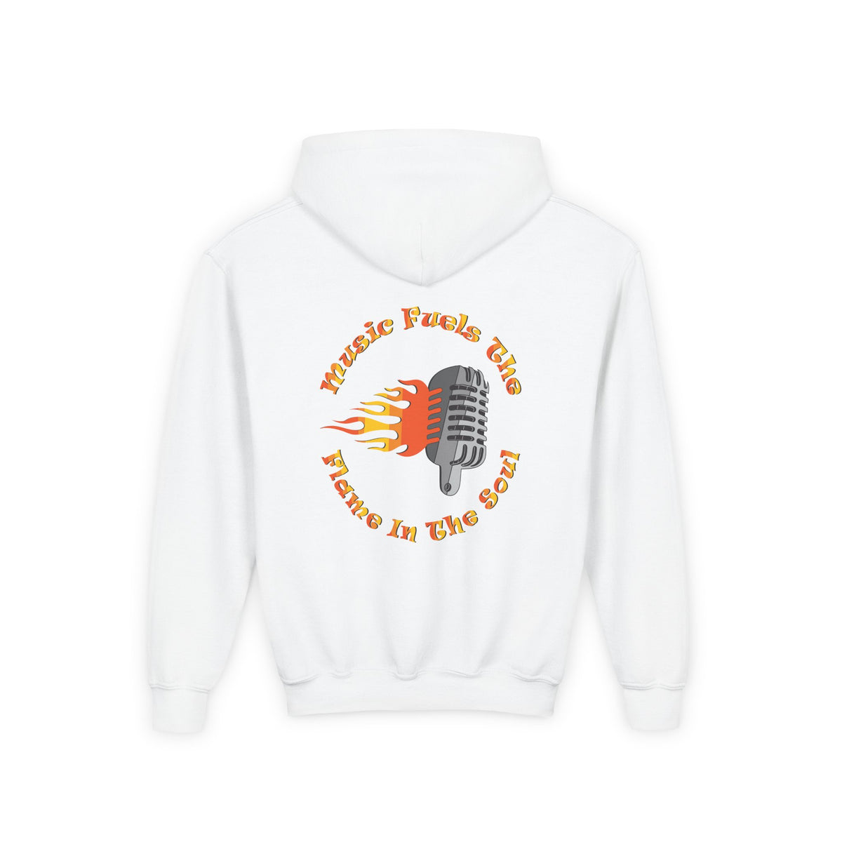 Youth Music-Themed Hoodie - 'Music Fuels The Flame in The Soul'