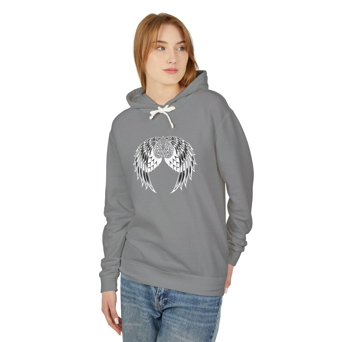 Celtic Heart and Angel Wings Hoodie - Lightweight™