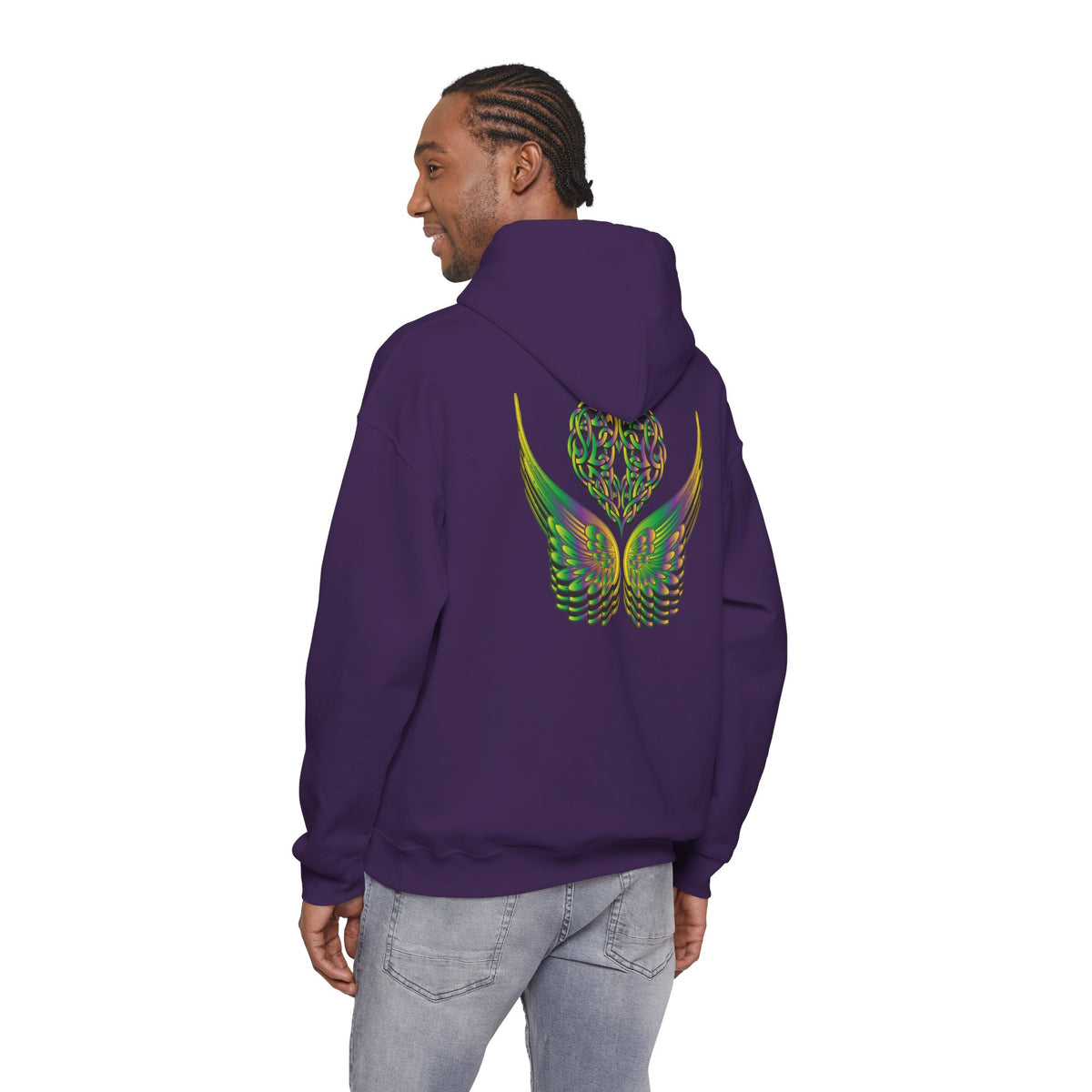 Ethereal Heart and Wings Hoodie - Heavy Blend™