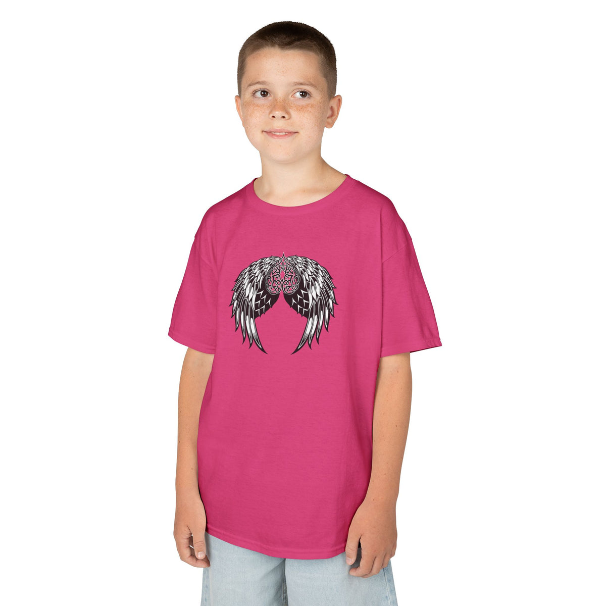 Kids Celtic Heart with Angel Wings Tee