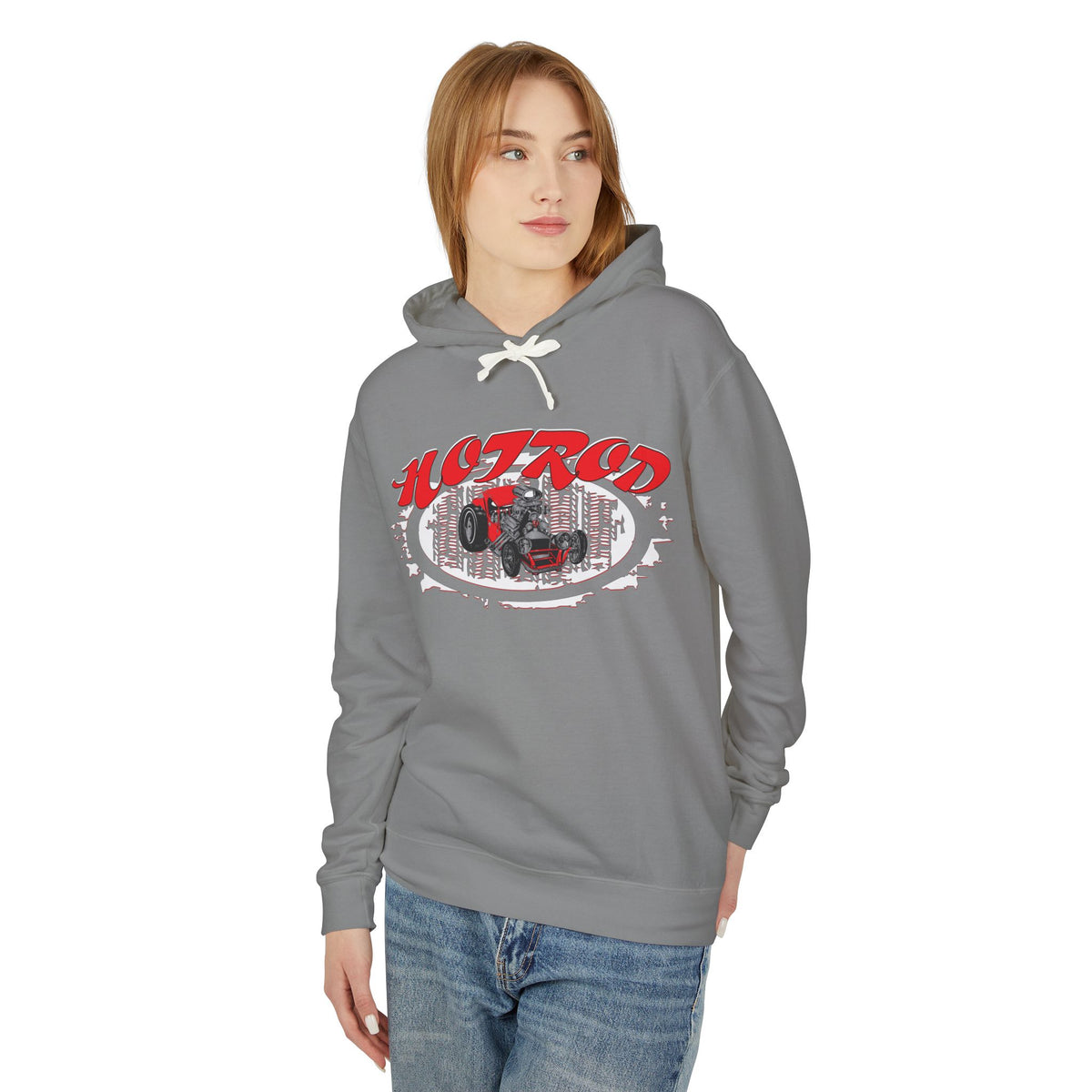 Retro Hotrod Hoodie for Classic Car Enthusiasts - Light Blend Sweatshirt