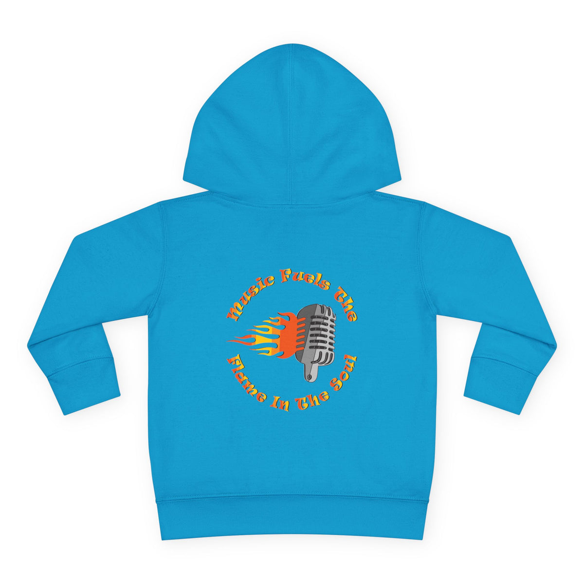 Toddler Retro Microphone Flame Graphic Tee Perfect for Young Musicians