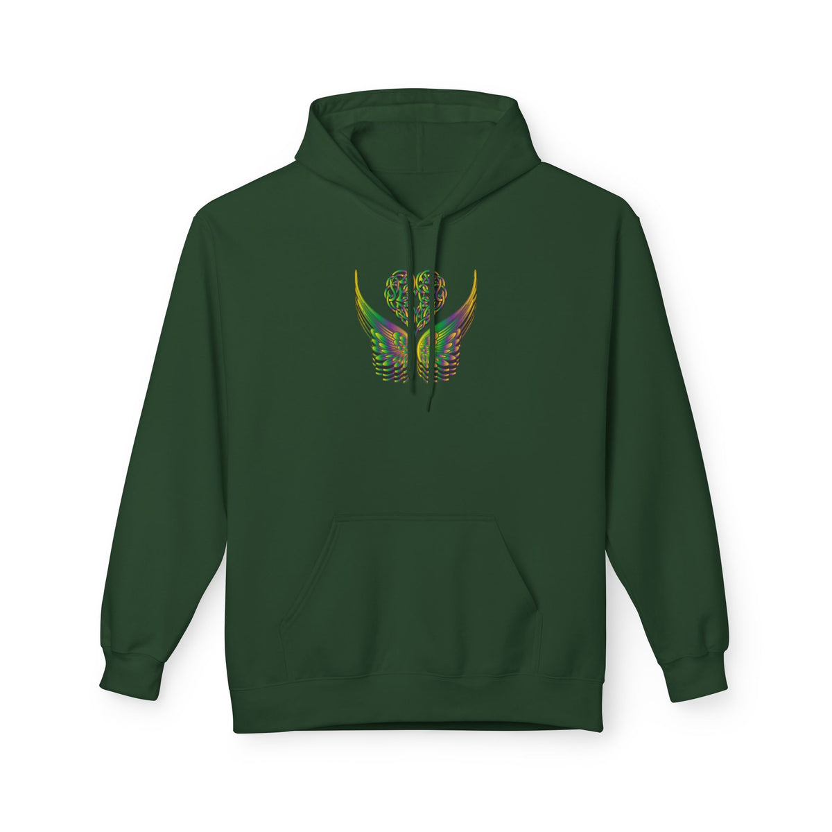 Ethereal Heart & Wings Design - Unisex Softstyle Fleece for All Occasions