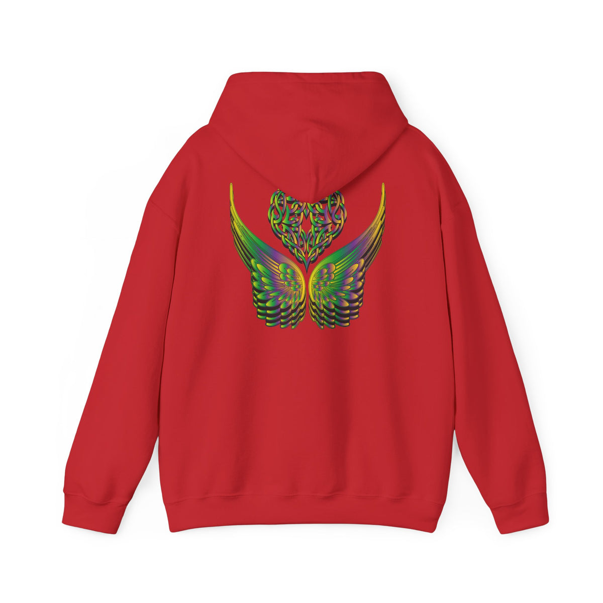 Ethereal Heart and Wings Hoodie for Nature Lovers - Heavy Blend™