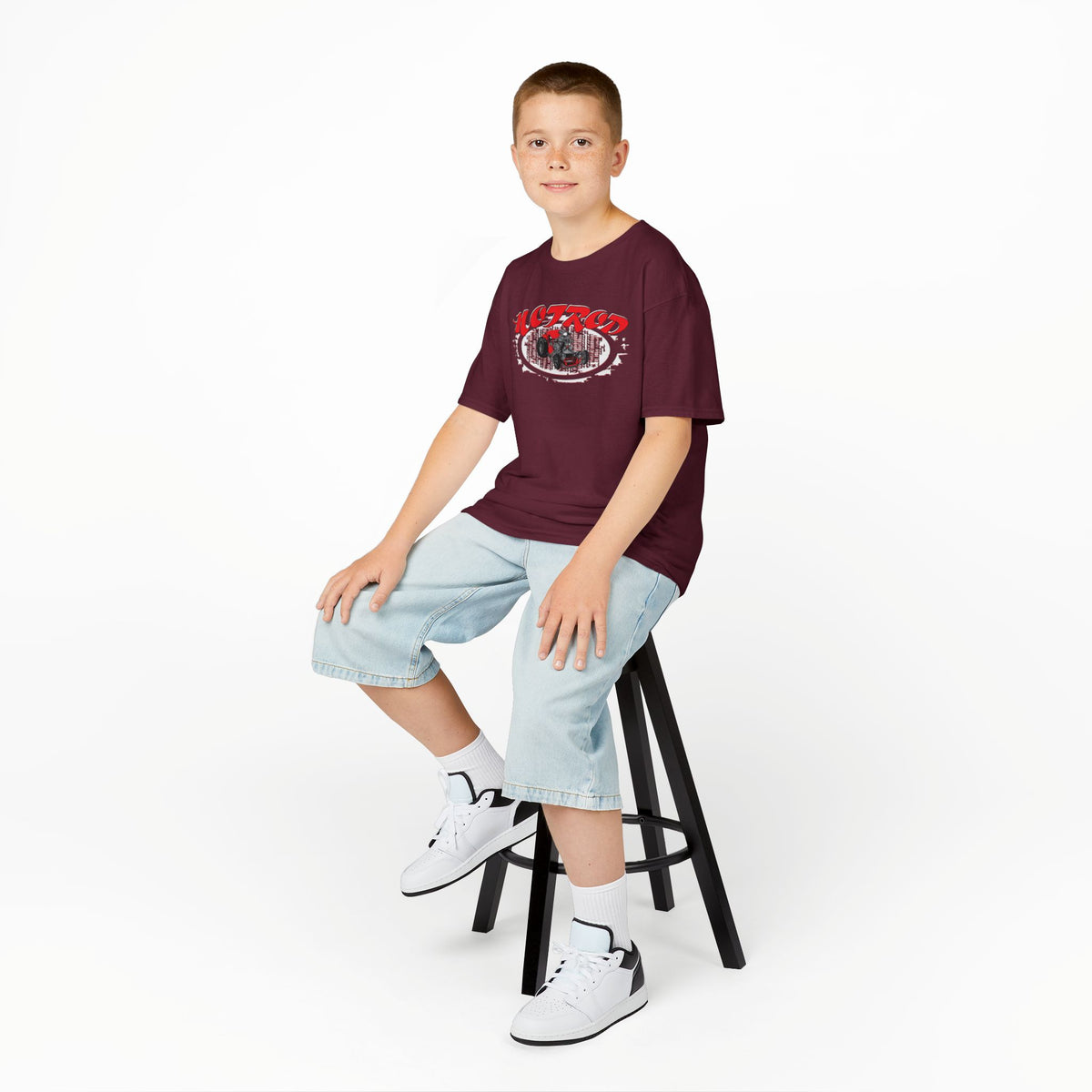 Kids Retro Hotrod Graphic Tee for Young Motorheads