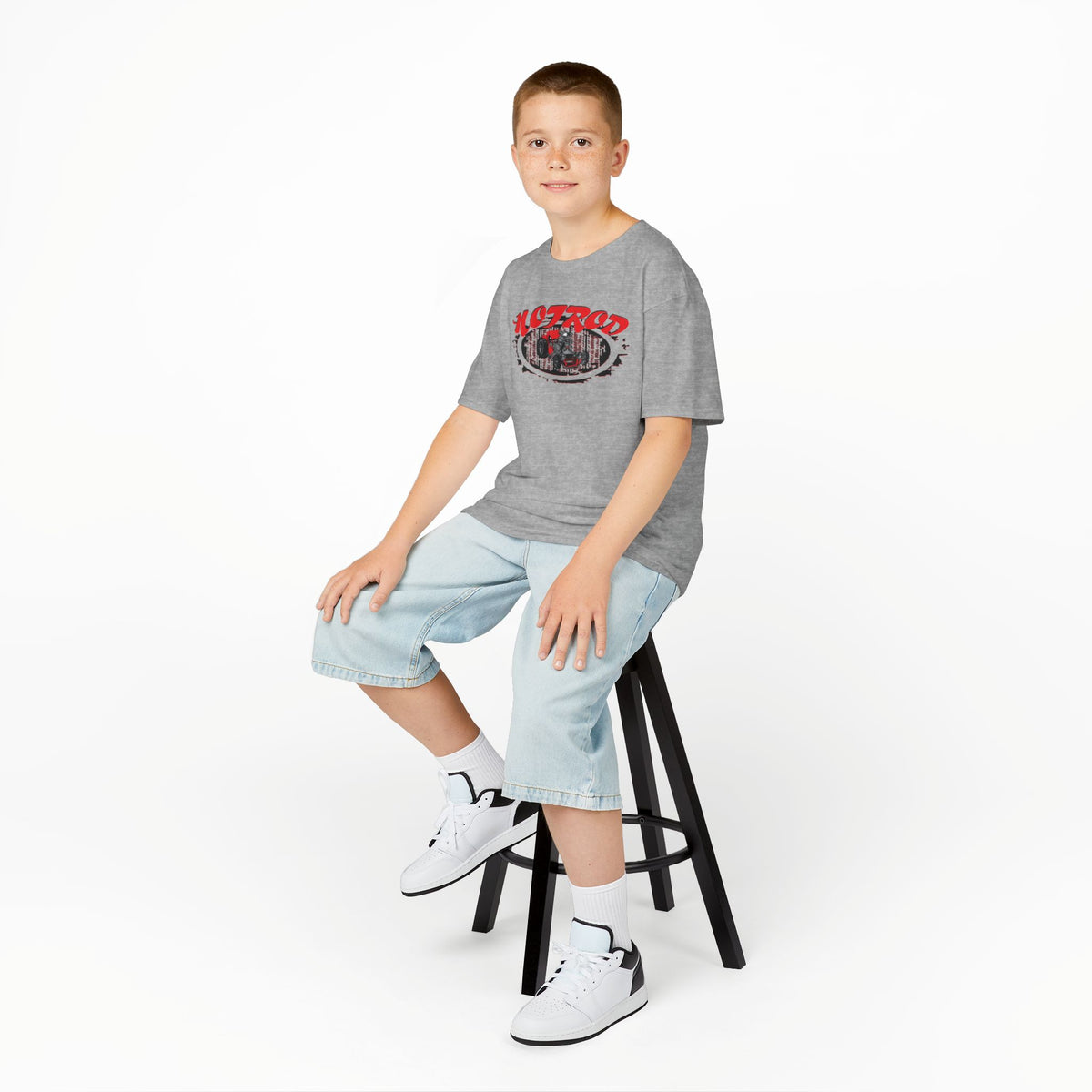Kids Retro Hotrod Graphic Tee for Young Motorheads