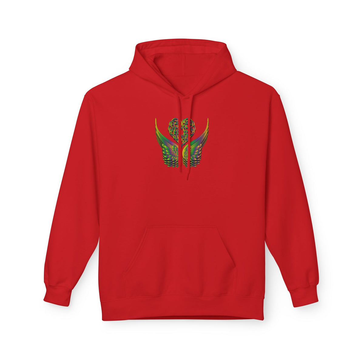 Ethereal Heart & Wings Design - Unisex Softstyle Fleece for All Occasions