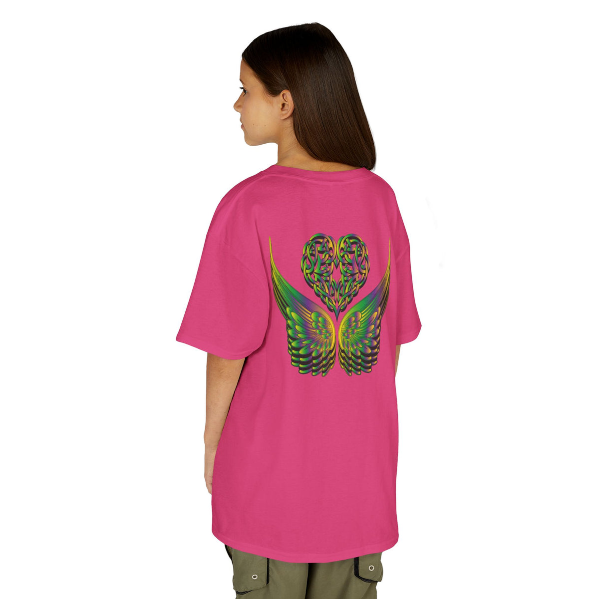 Kids Ethereal Heart and Wings Tee Perfect for Nature Lovers