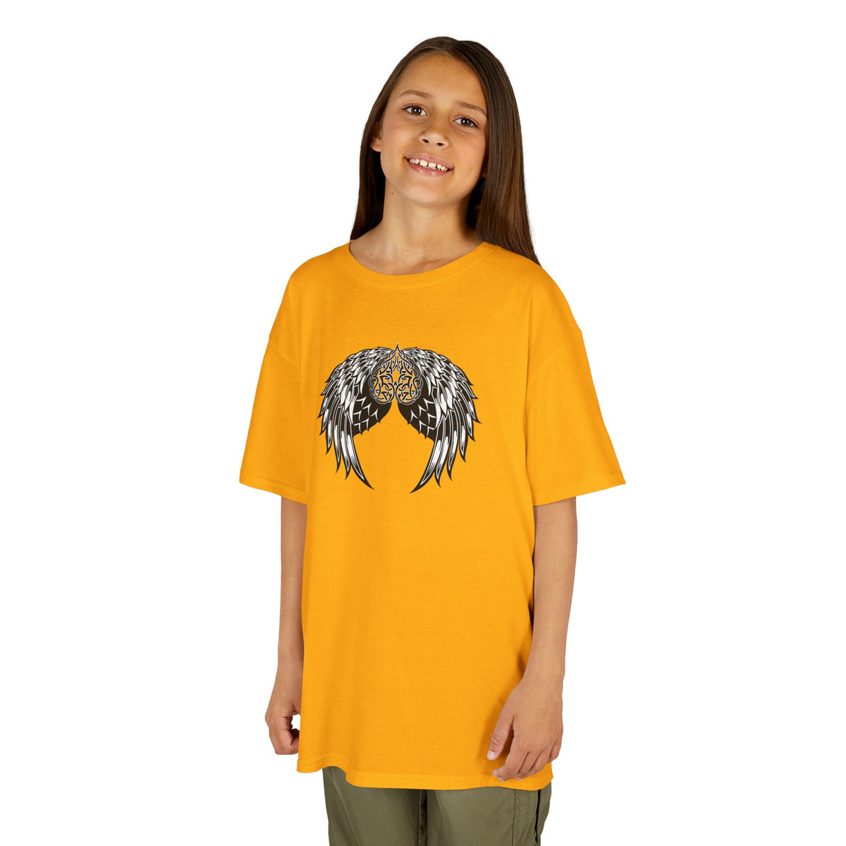 Kids Celtic Heart with Angel Wings Tee