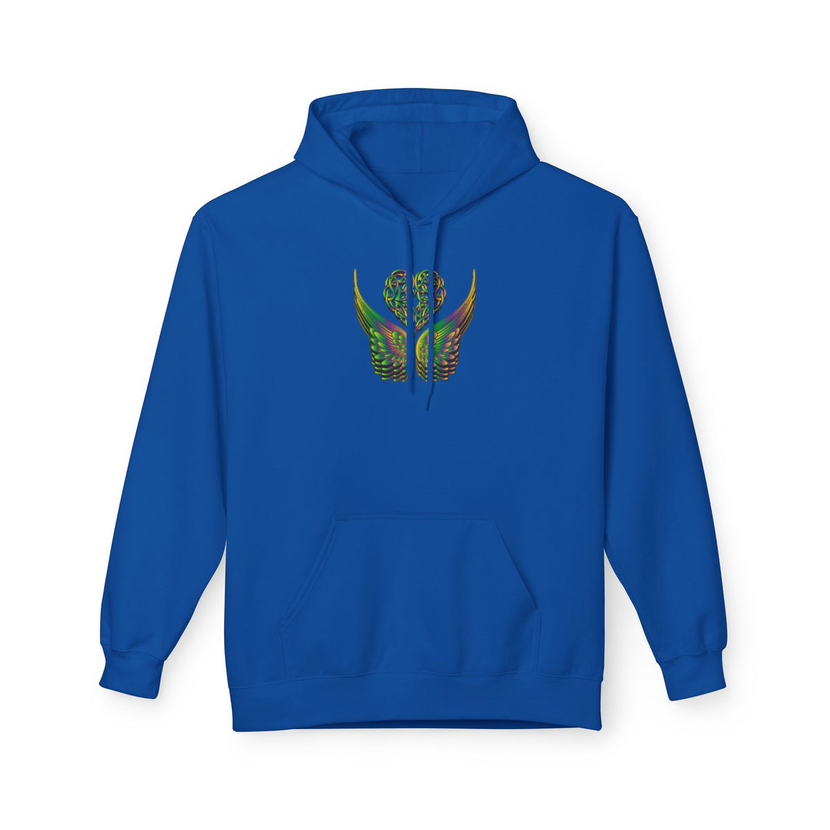 Ethereal Heart & Wings Design - Unisex Softstyle Fleece for All Occasions