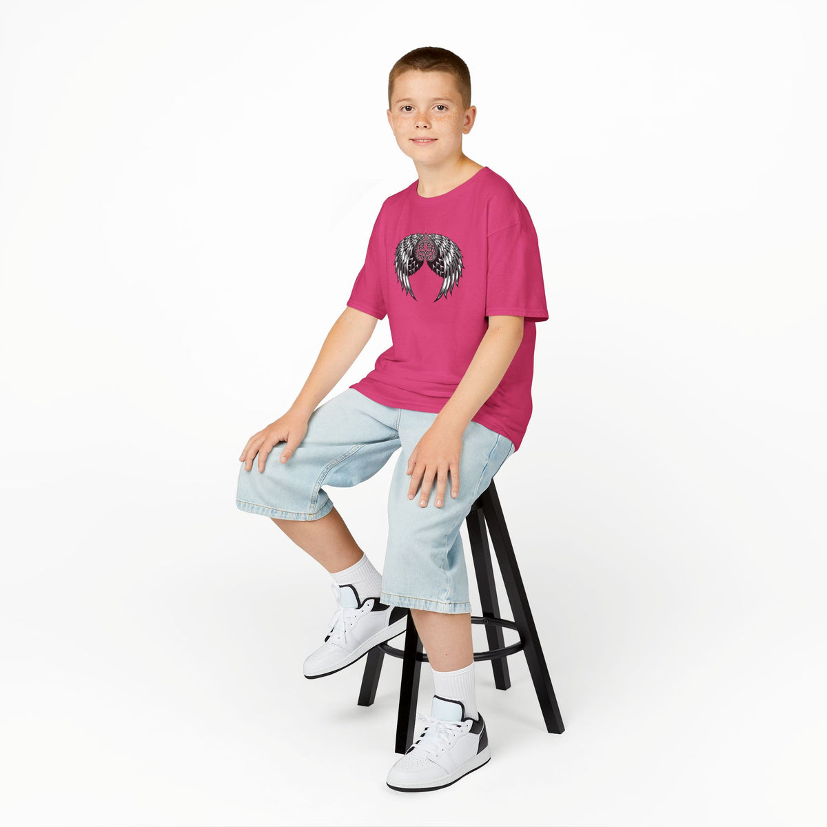 Kids Celtic Heart with Angel Wings Tee
