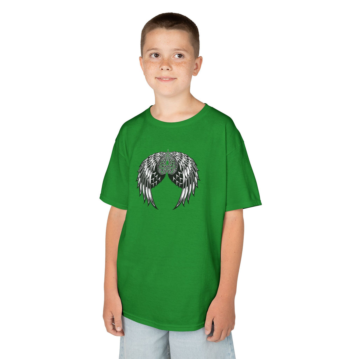 Kids Celtic Heart with Angel Wings Tee