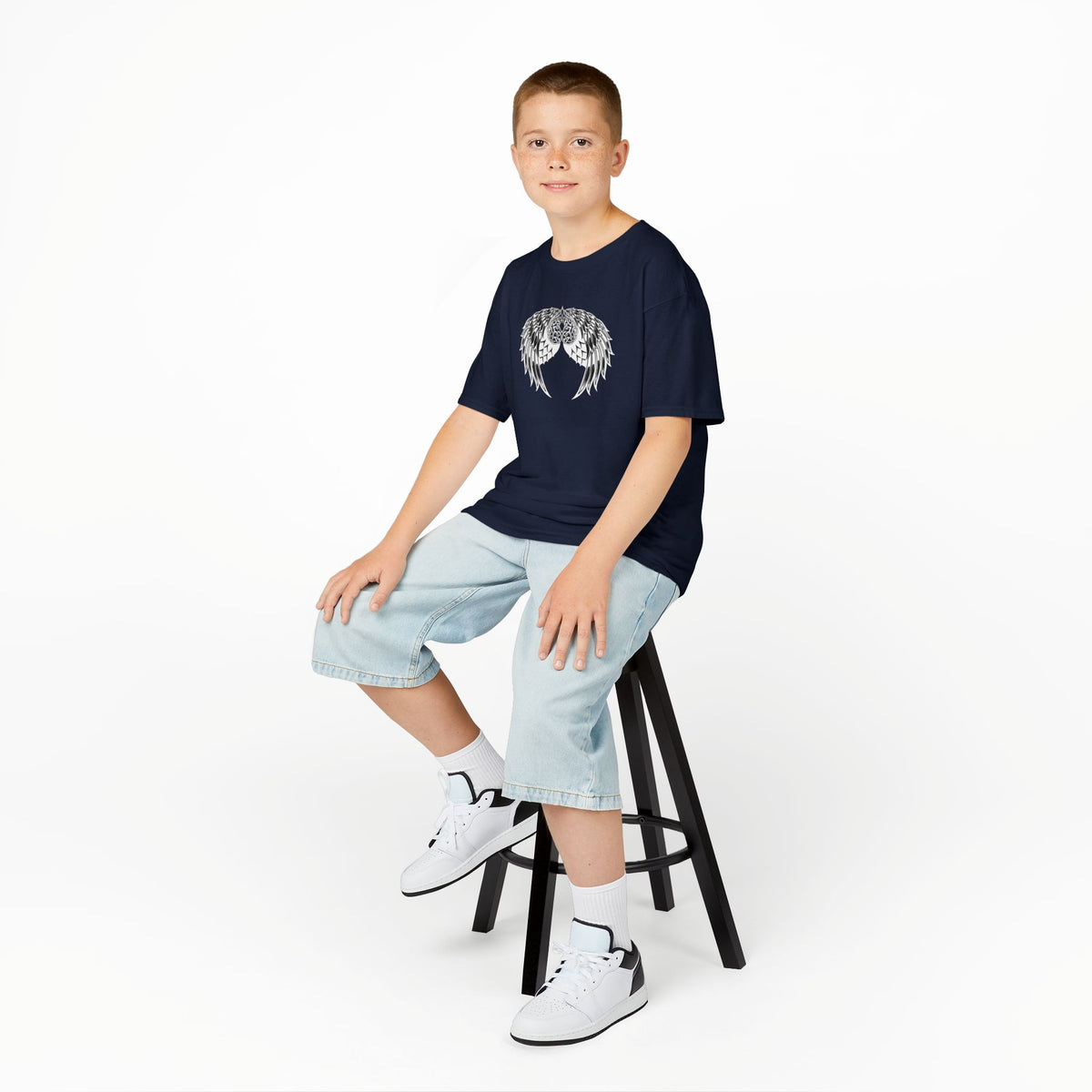 Kids Celtic Heart with Angel Wings Tee