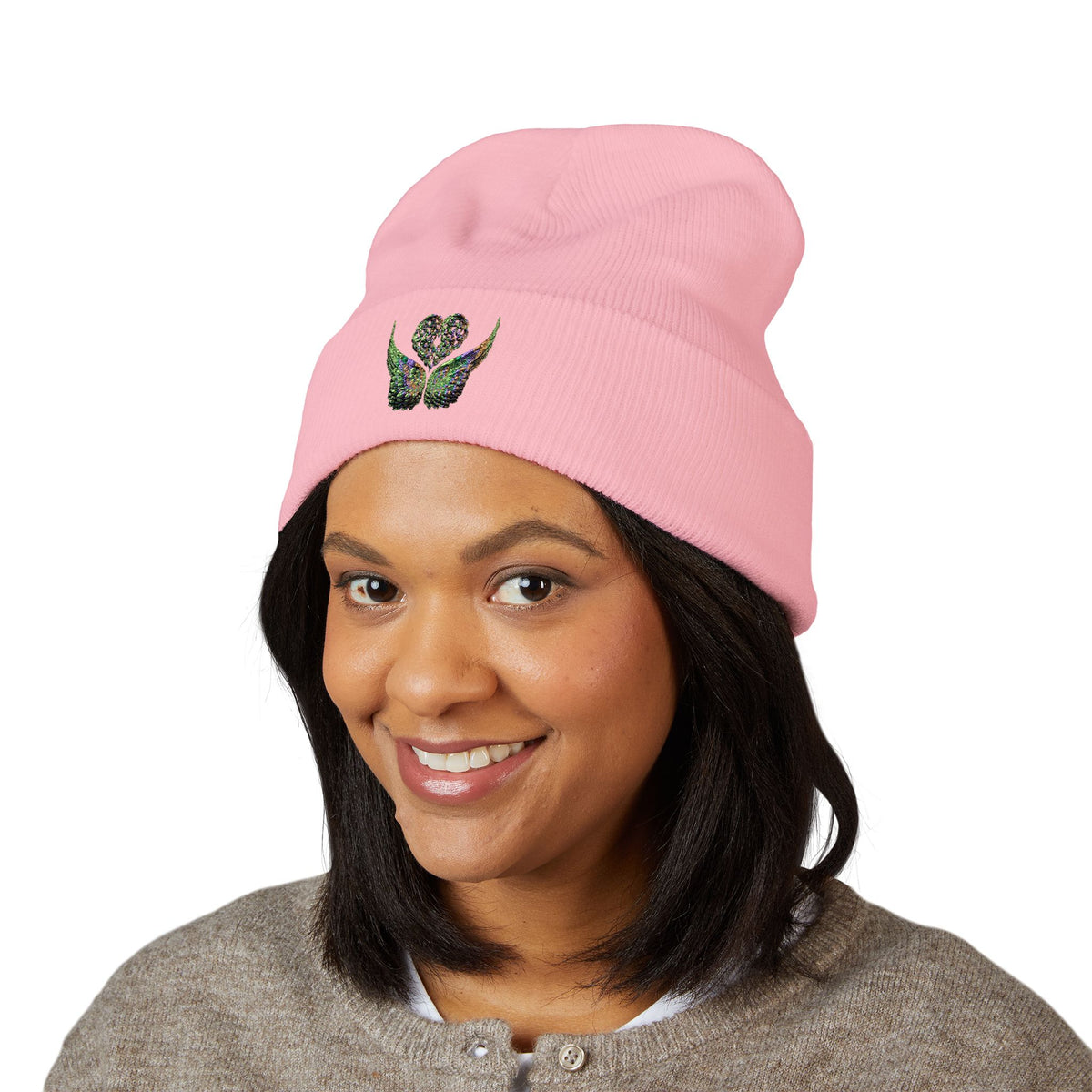 Ethereal Heart and Wings Beanie