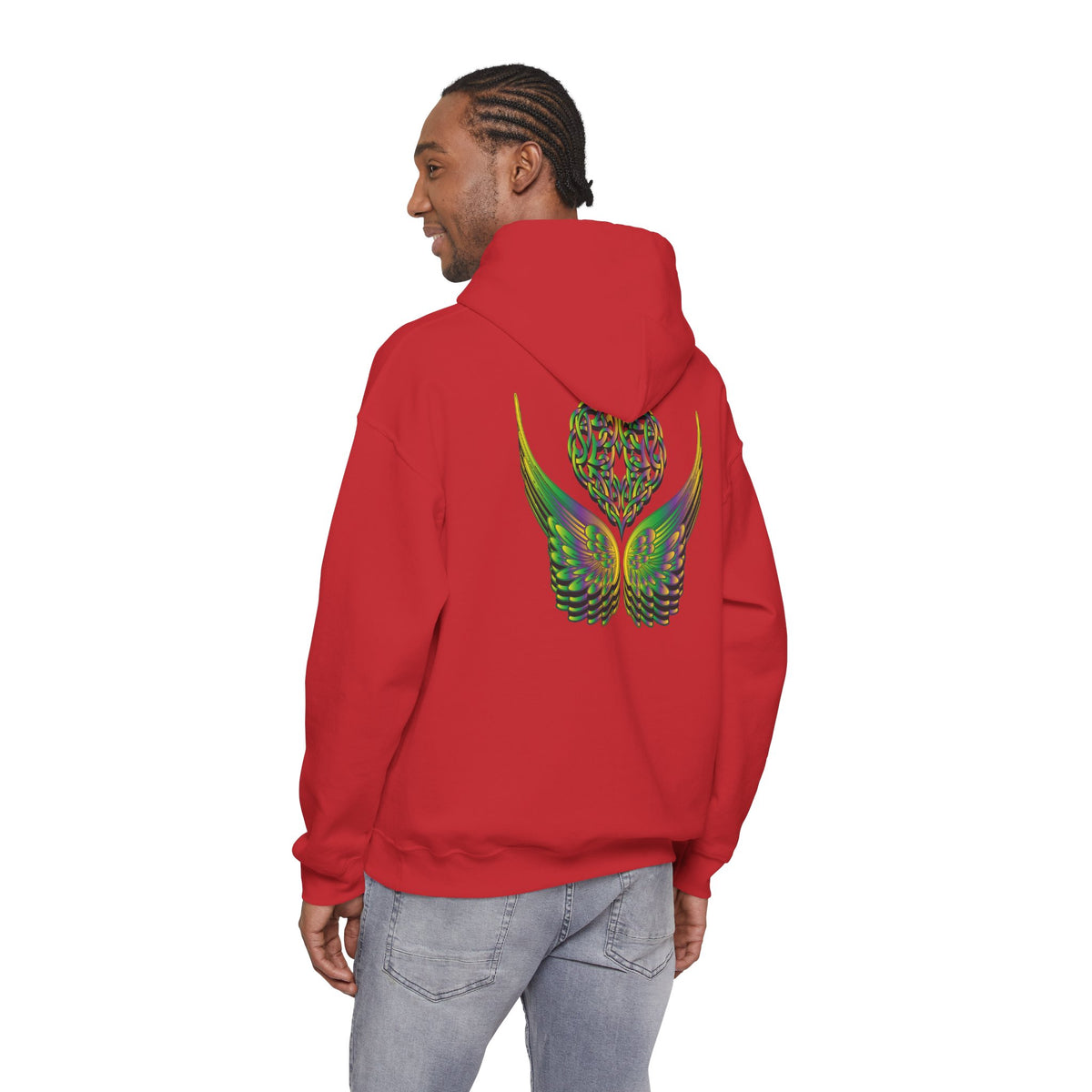 Ethereal Heart and Wings Hoodie - Heavy Blend™