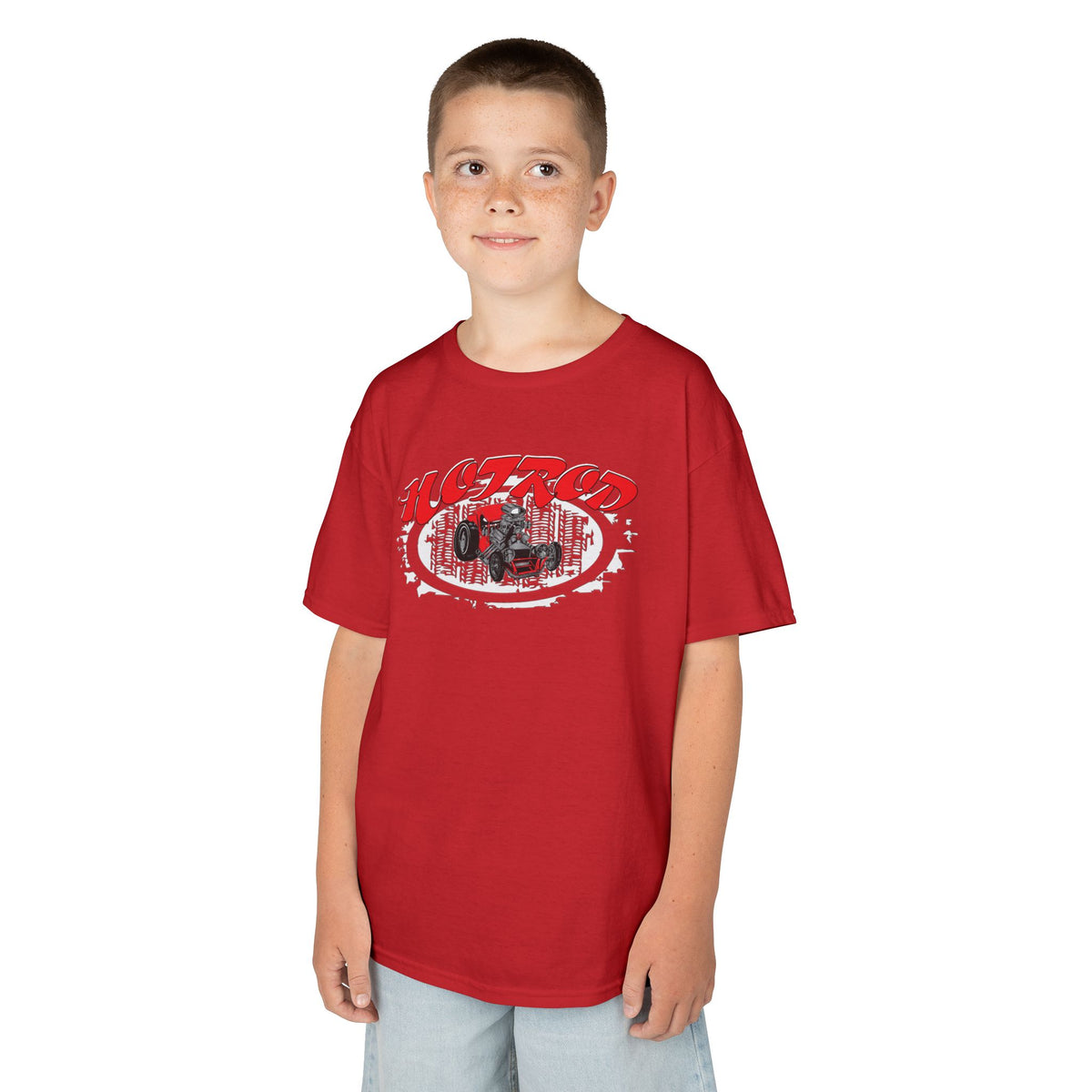 Kids Retro Hotrod Graphic Tee for Young Motorheads