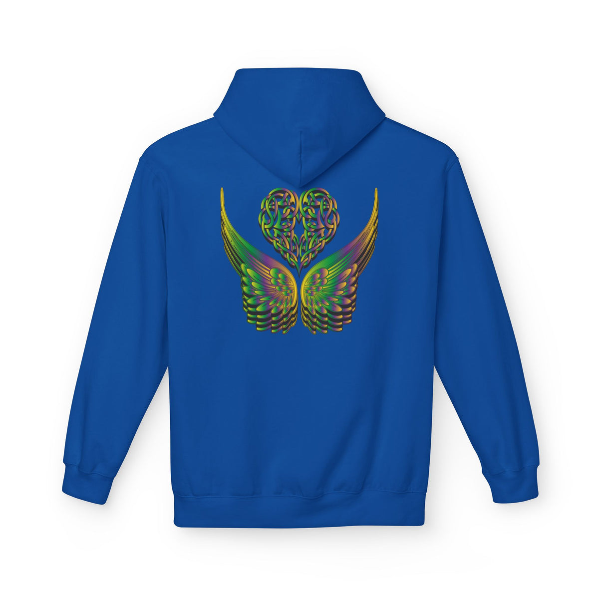 Ethereal Heart & Wings Design - Unisex Softstyle Fleece for All Occasions