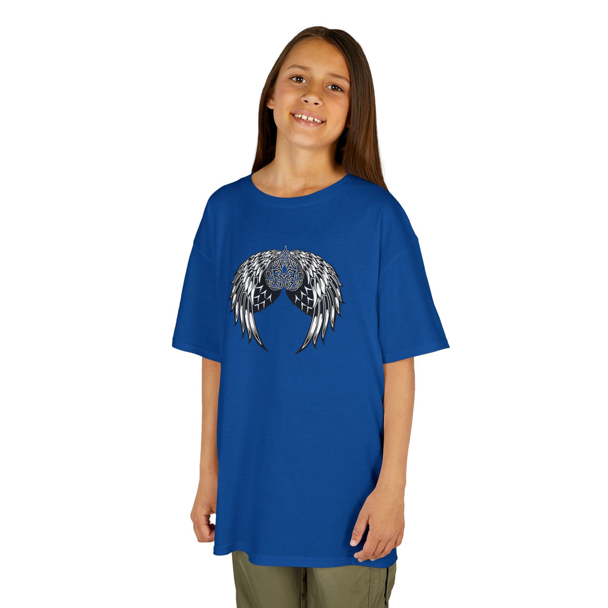 Kids Celtic Heart with Angel Wings Tee