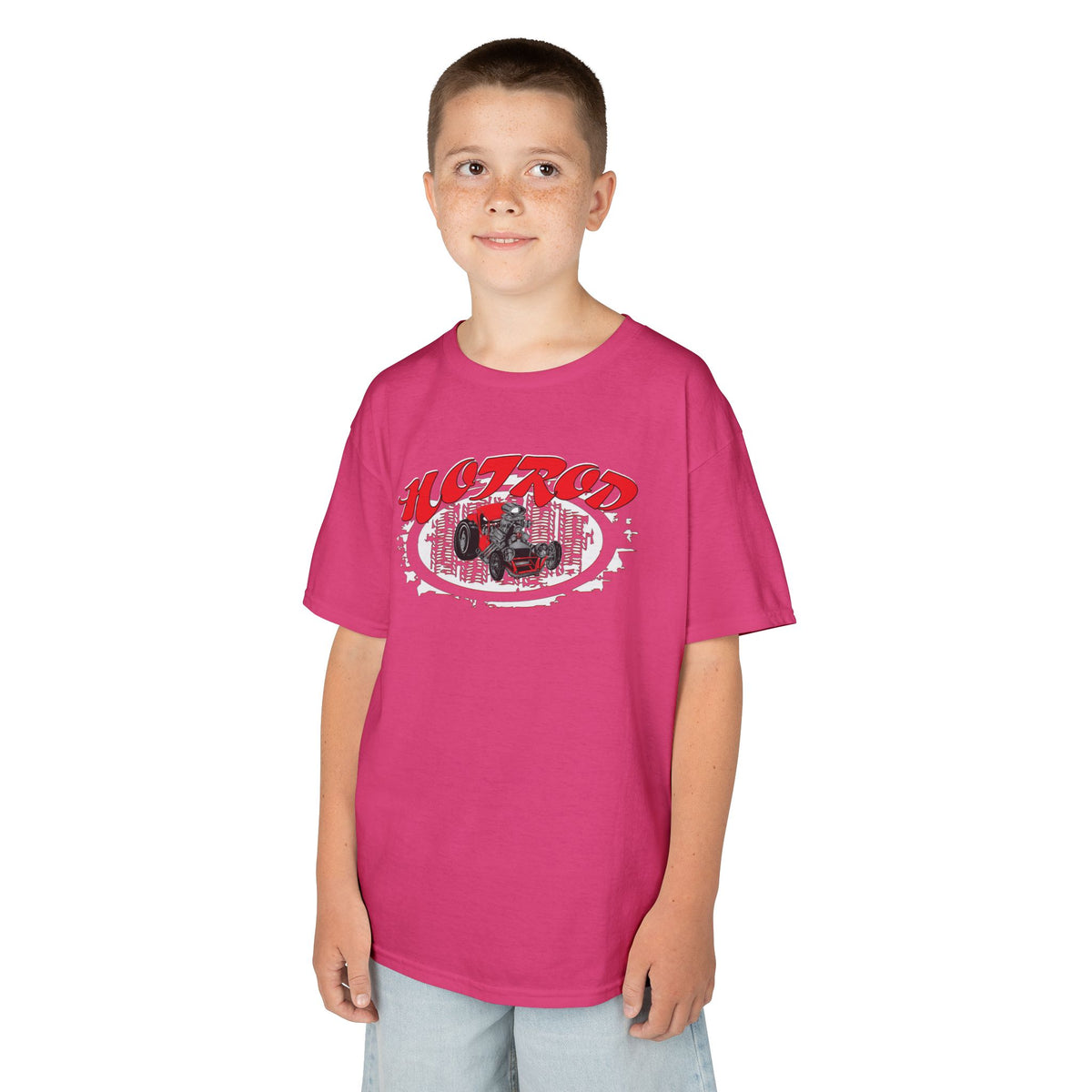 Kids Retro Hotrod Graphic Tee for Young Motorheads