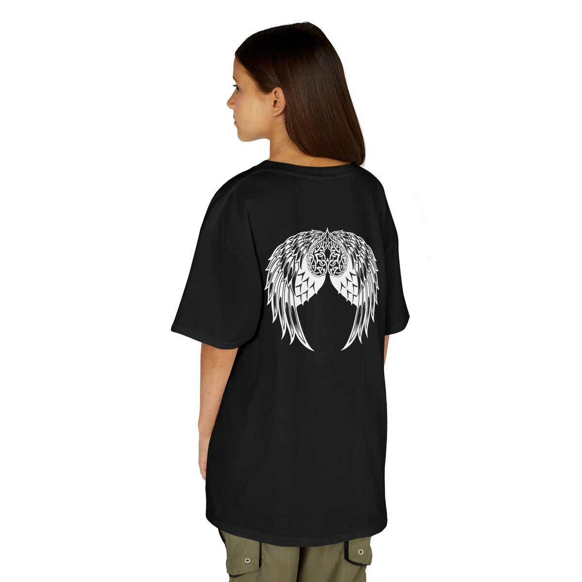 Kids Celtic Heart with Angel Wings Tee
