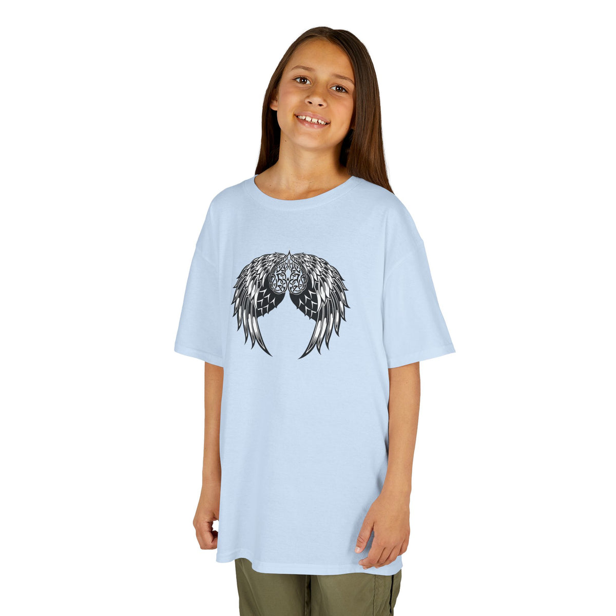 Kids Celtic Heart with Angel Wings Tee
