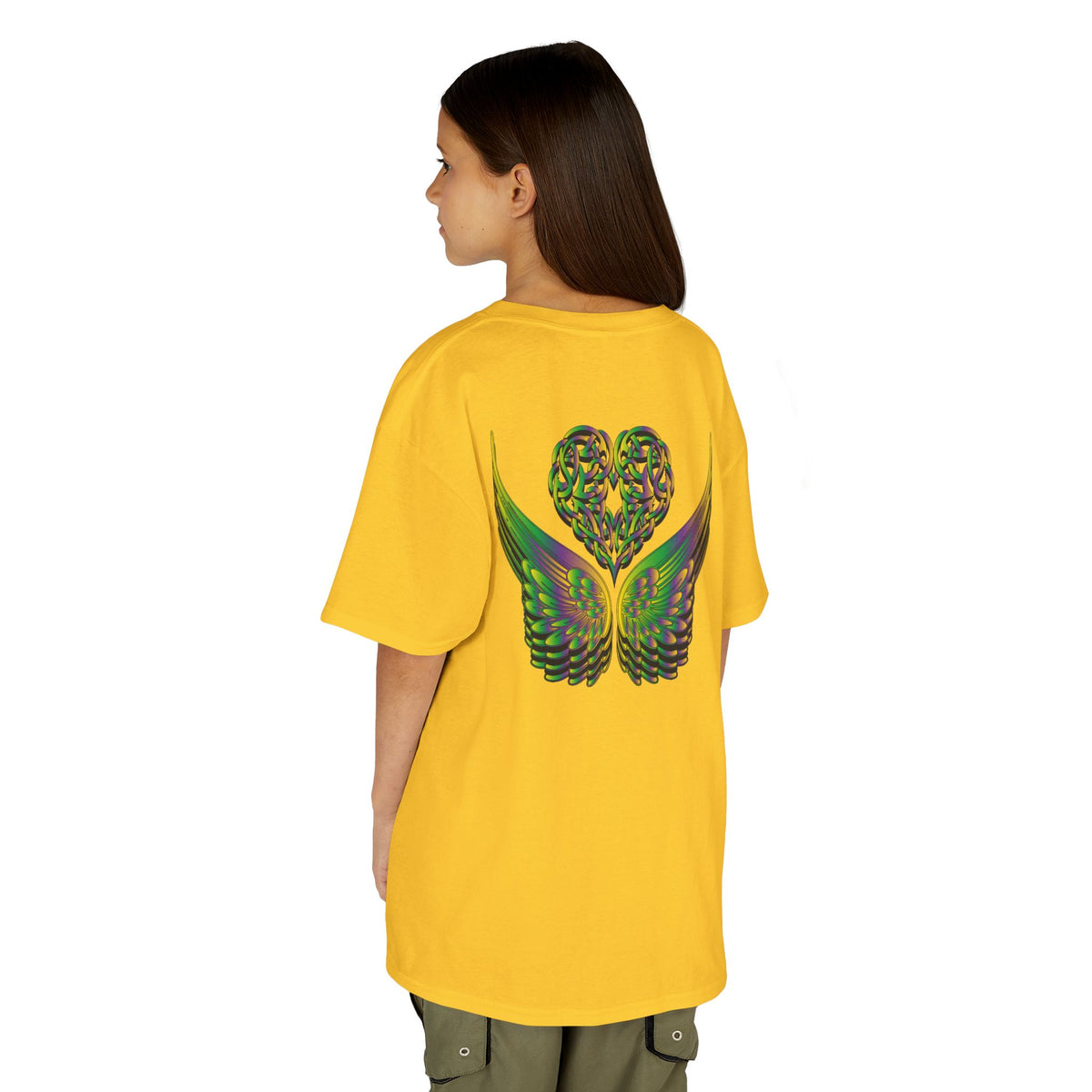 Kids Ethereal Heart and Wings Tee Perfect for Nature Lovers