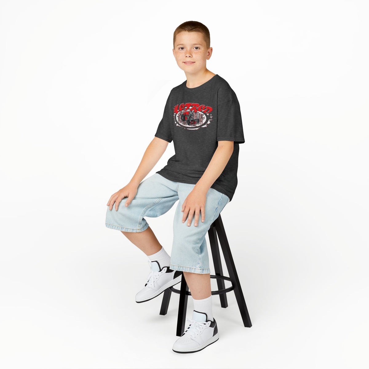Kids Retro Hotrod Graphic Tee for Young Motorheads