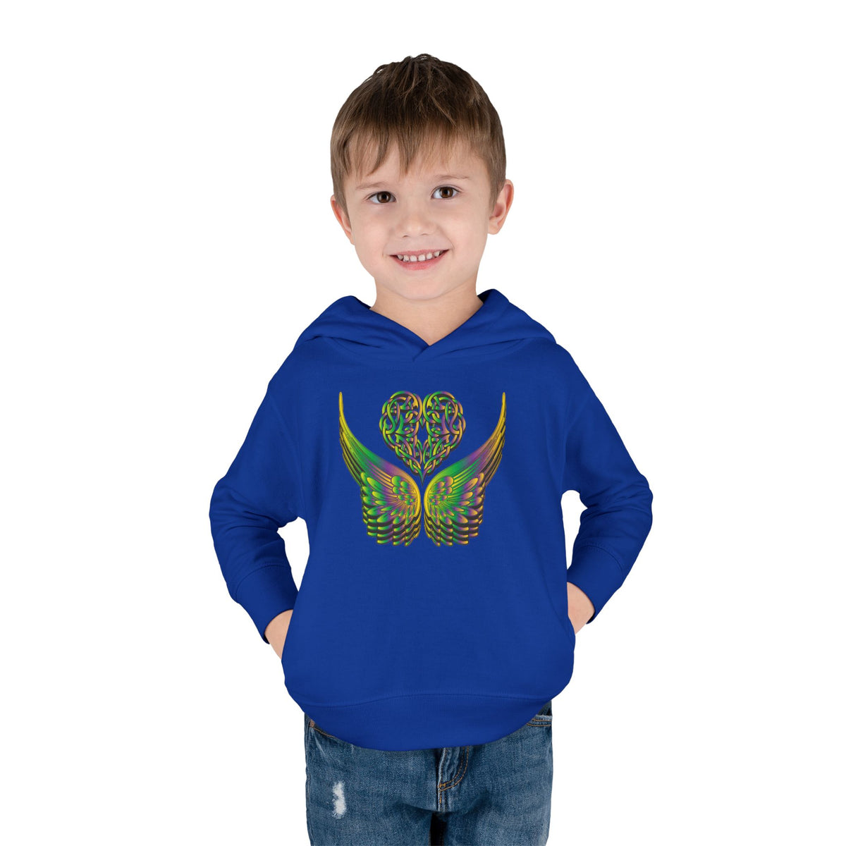 Toddler Celtic Heart with Angel Wings Hoodie