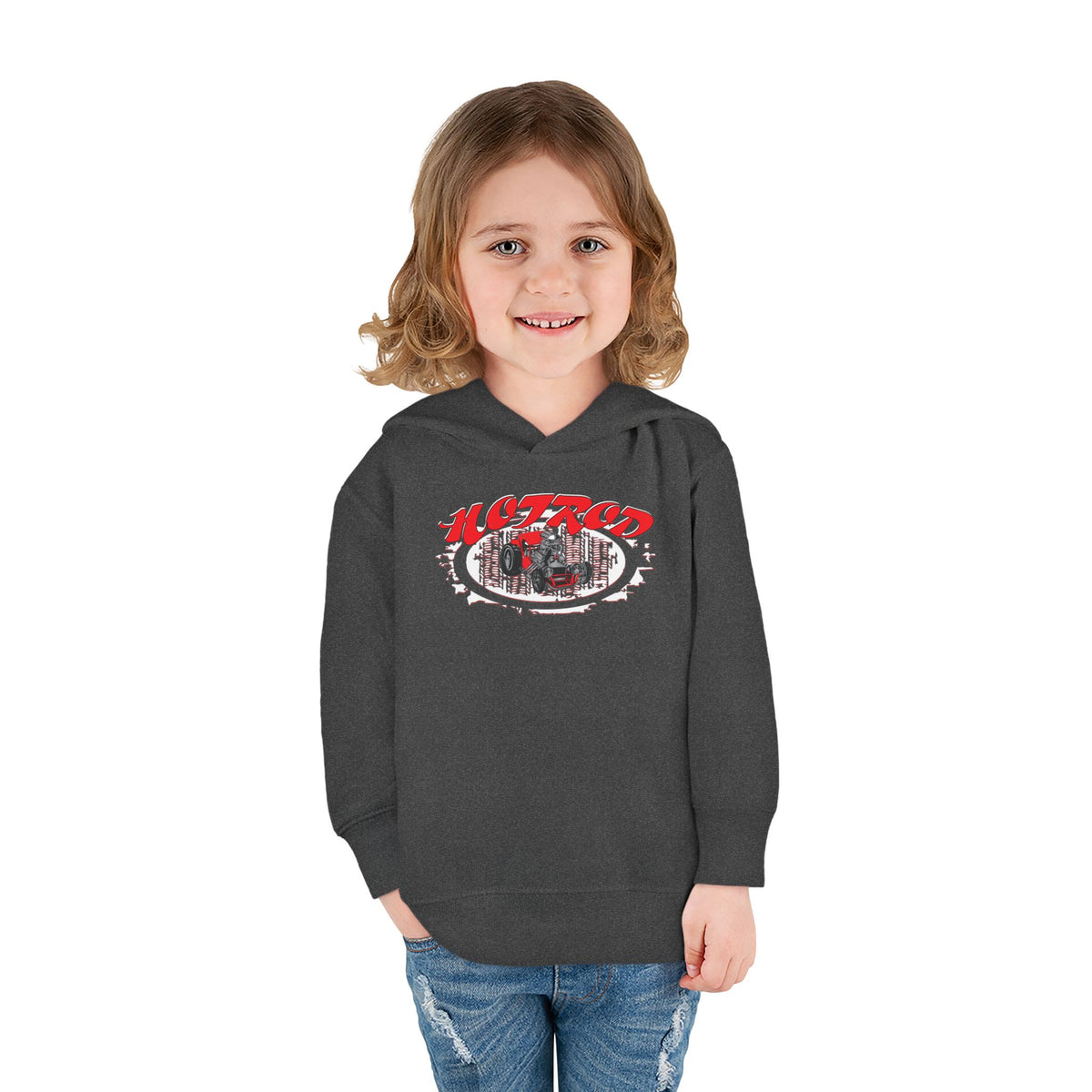 Toddler Retro Hotrod Graphic Hoodie for Young Motorheads