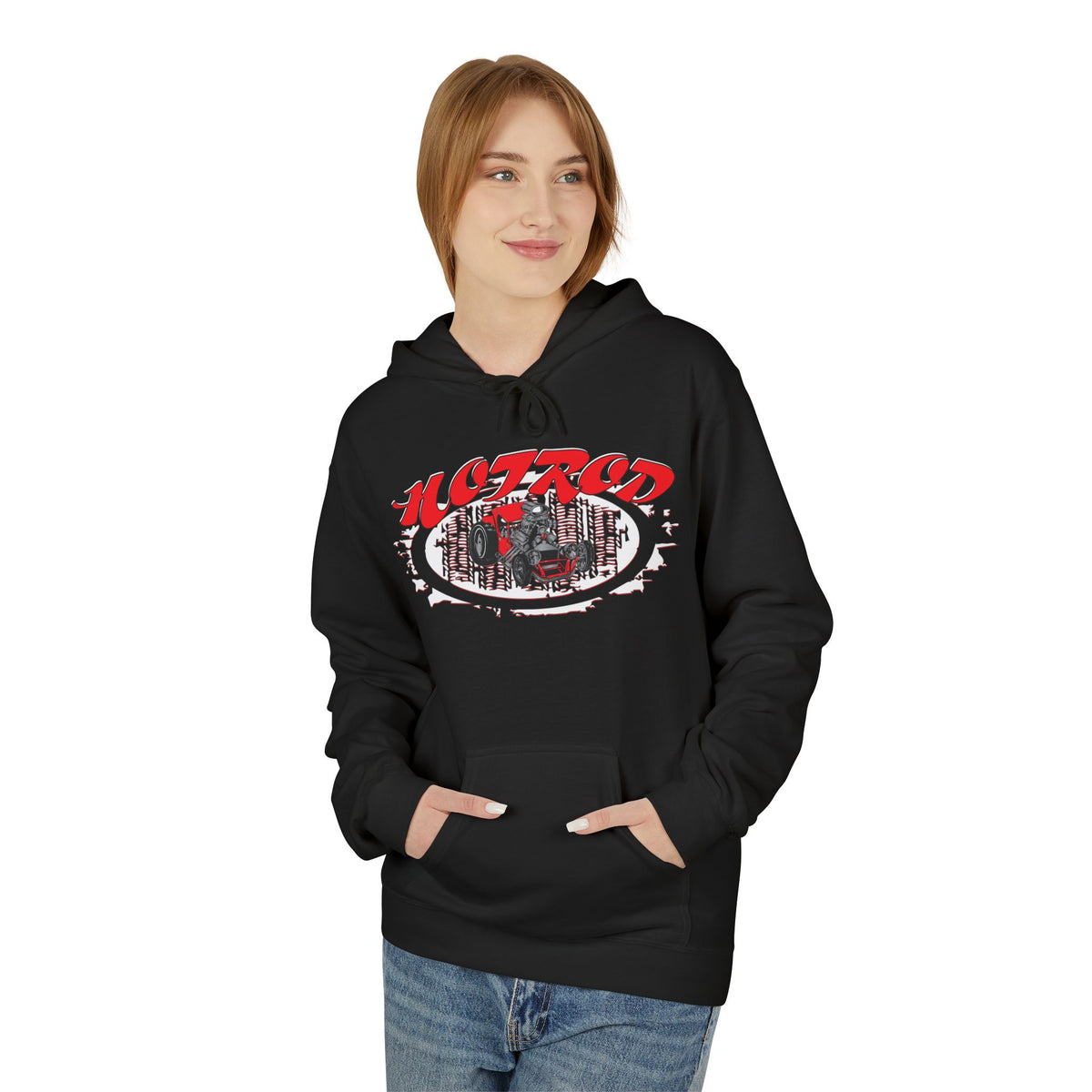 Retro Hotrod Graphic Hooded Sweatshirt