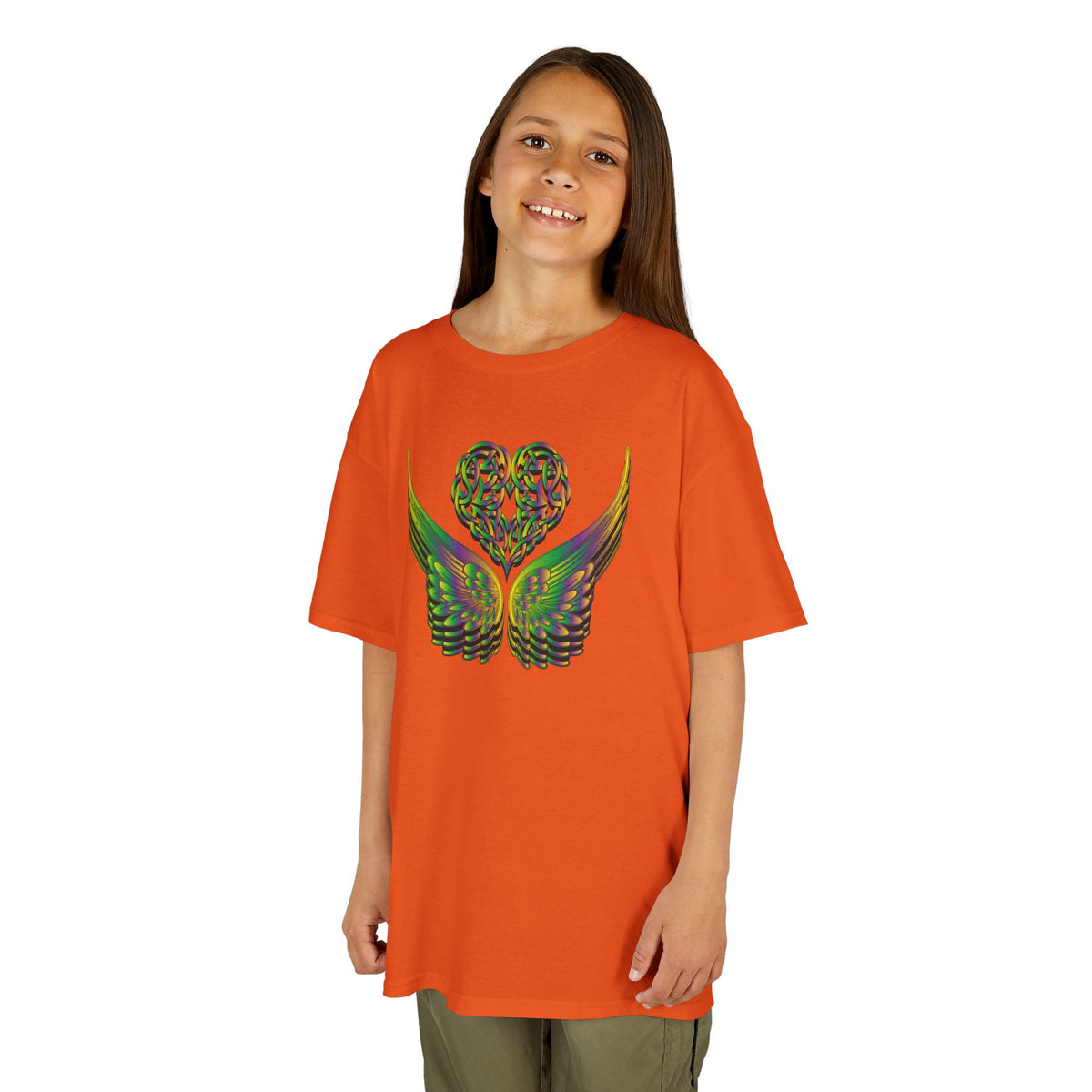 Kids Ethereal Heart and Wings Tee Perfect for Nature Lovers