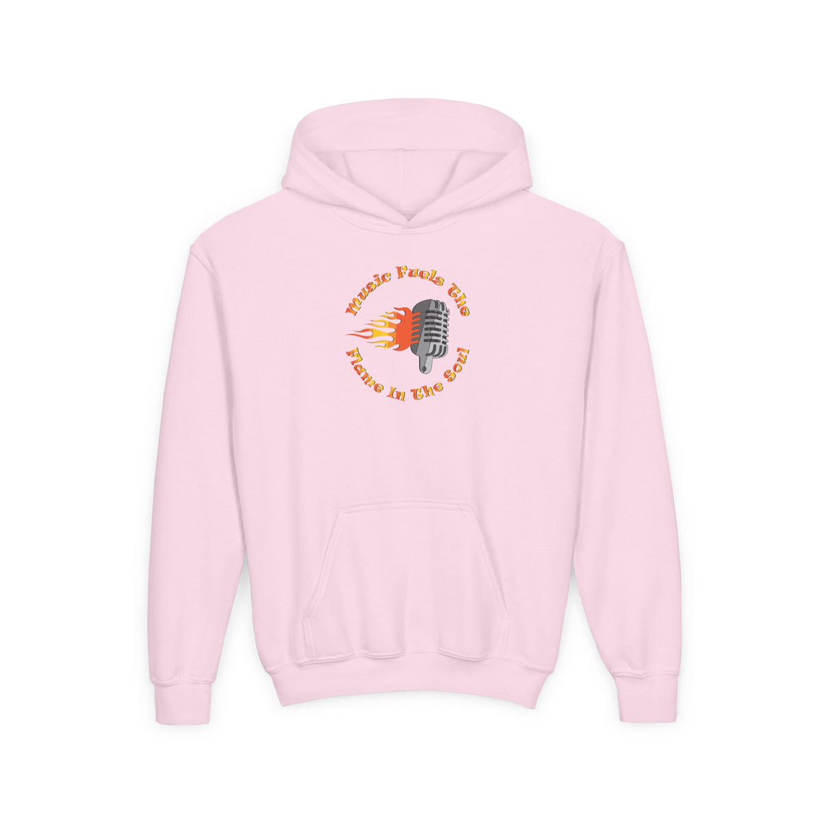 Youth Music-Themed Hoodie - 'Music Fuels The Flame in The Soul'