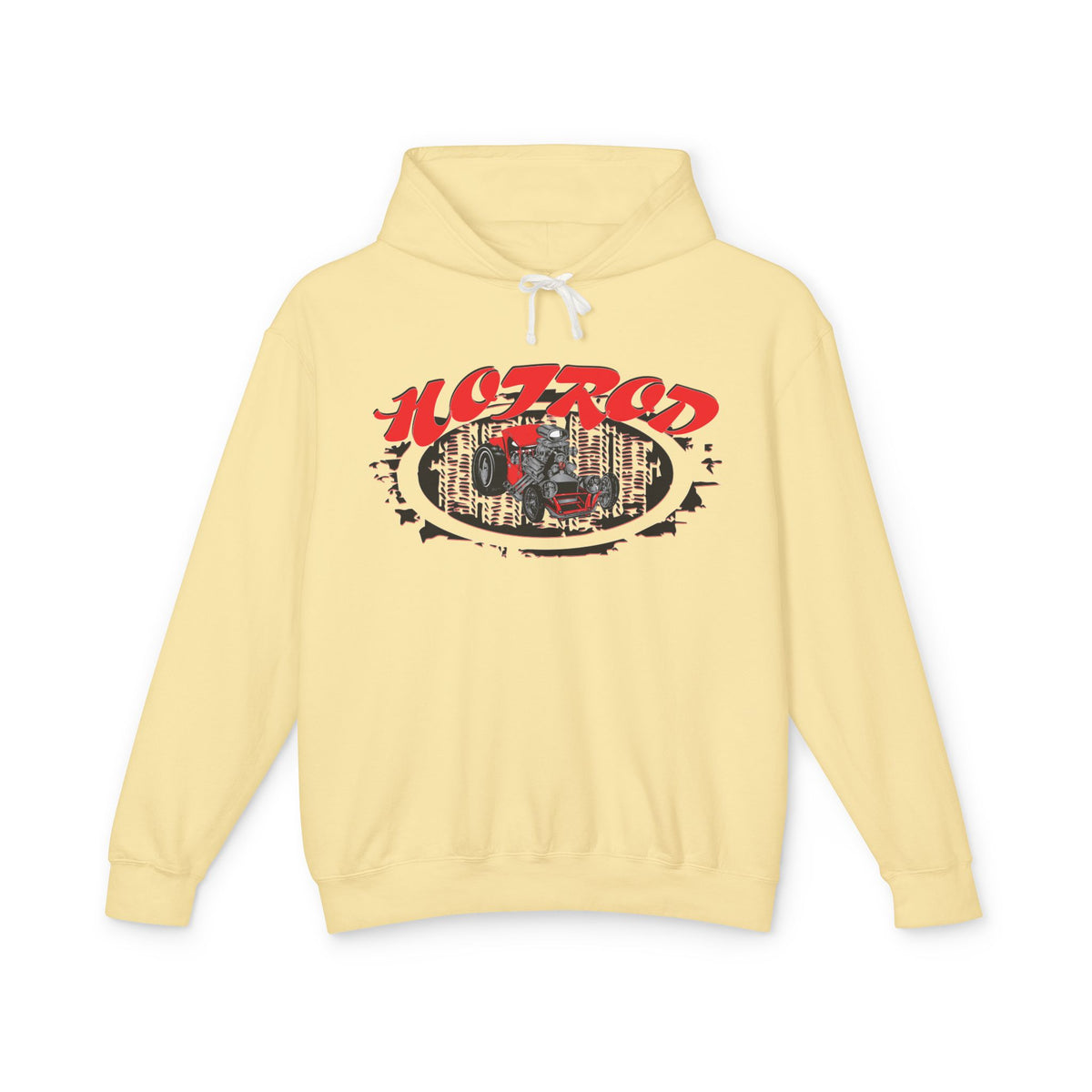 Retro Hotrod Hoodie for Classic Car Enthusiasts - Light Blend Sweatshirt