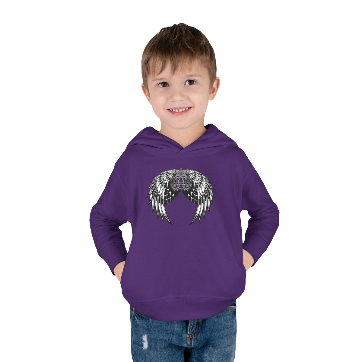 Toddler Celtic Heart with Angel Wings Graphic Hoodie
