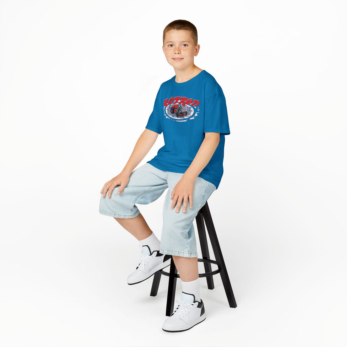 Kids Retro Hotrod Graphic Tee for Young Motorheads